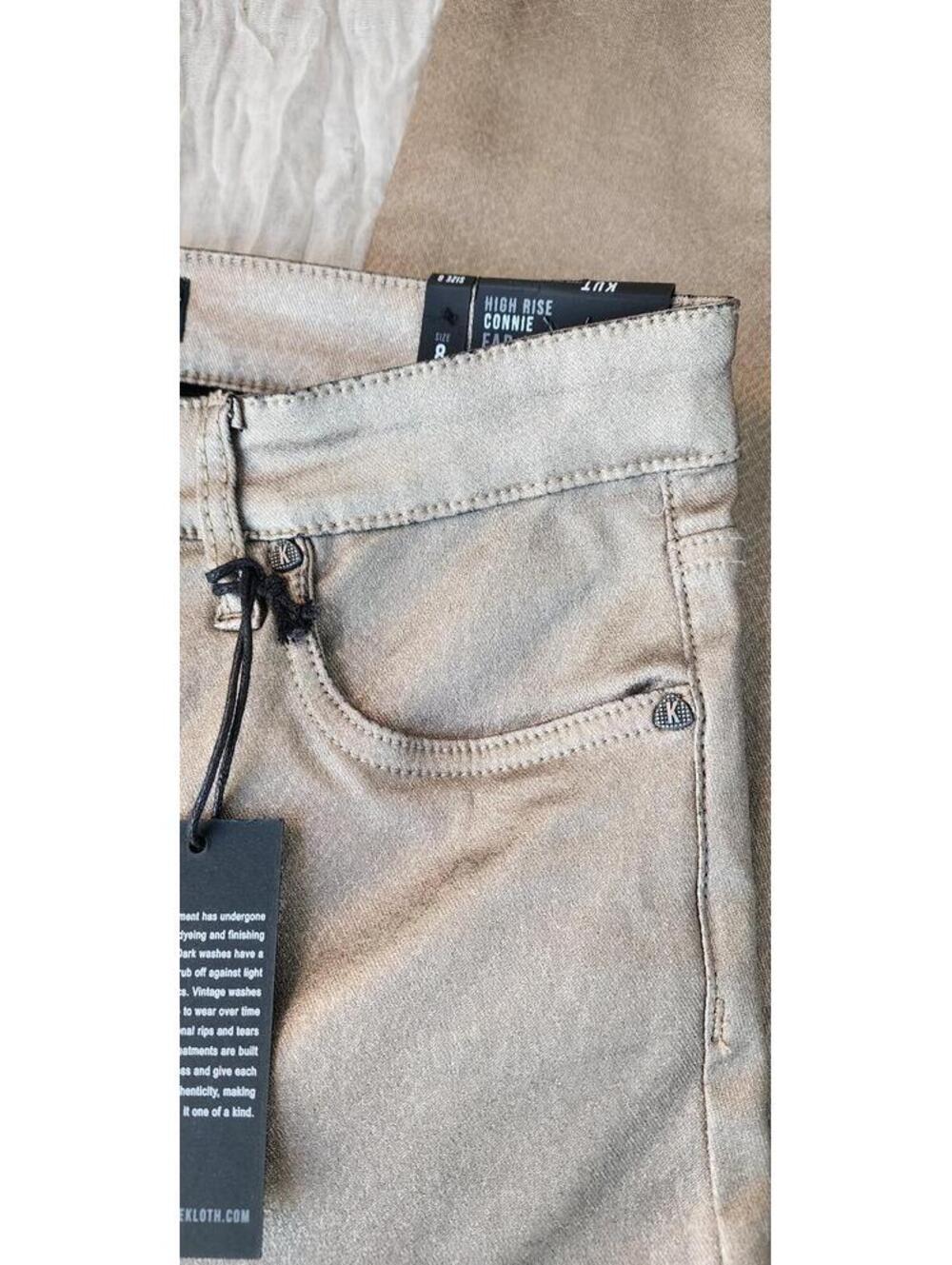 NWT Kut From The Kloth Connie Fab Ab High Rise Ankle Skinny Jeans Size 8 Beige - Picture 5 of 11